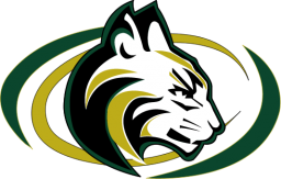 The Bobcat logo with it's Sage Creek Green and Sage Creek Gold coloring and standard white and black.